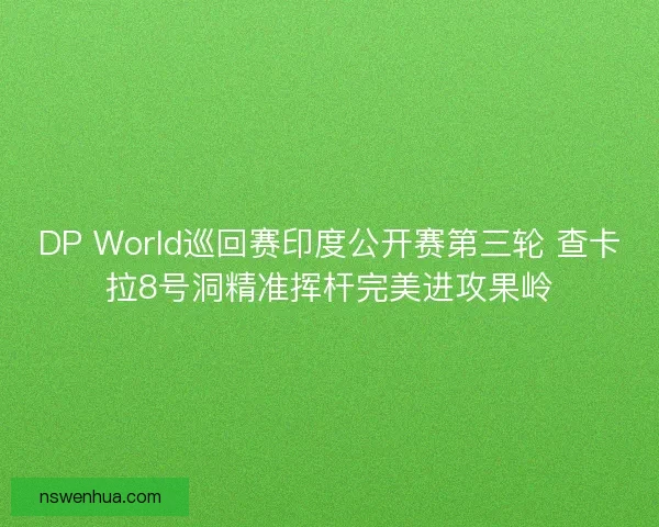DP World巡回赛印度公开赛第三轮 查卡拉8号洞精准挥杆完美进攻果岭 DP World巡回赛印度公开赛第三轮 查卡拉8号洞精准挥杆完美进攻果岭